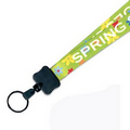 3/4" Color Match Lanyard w/ Key Ring (Full Color Imprint)